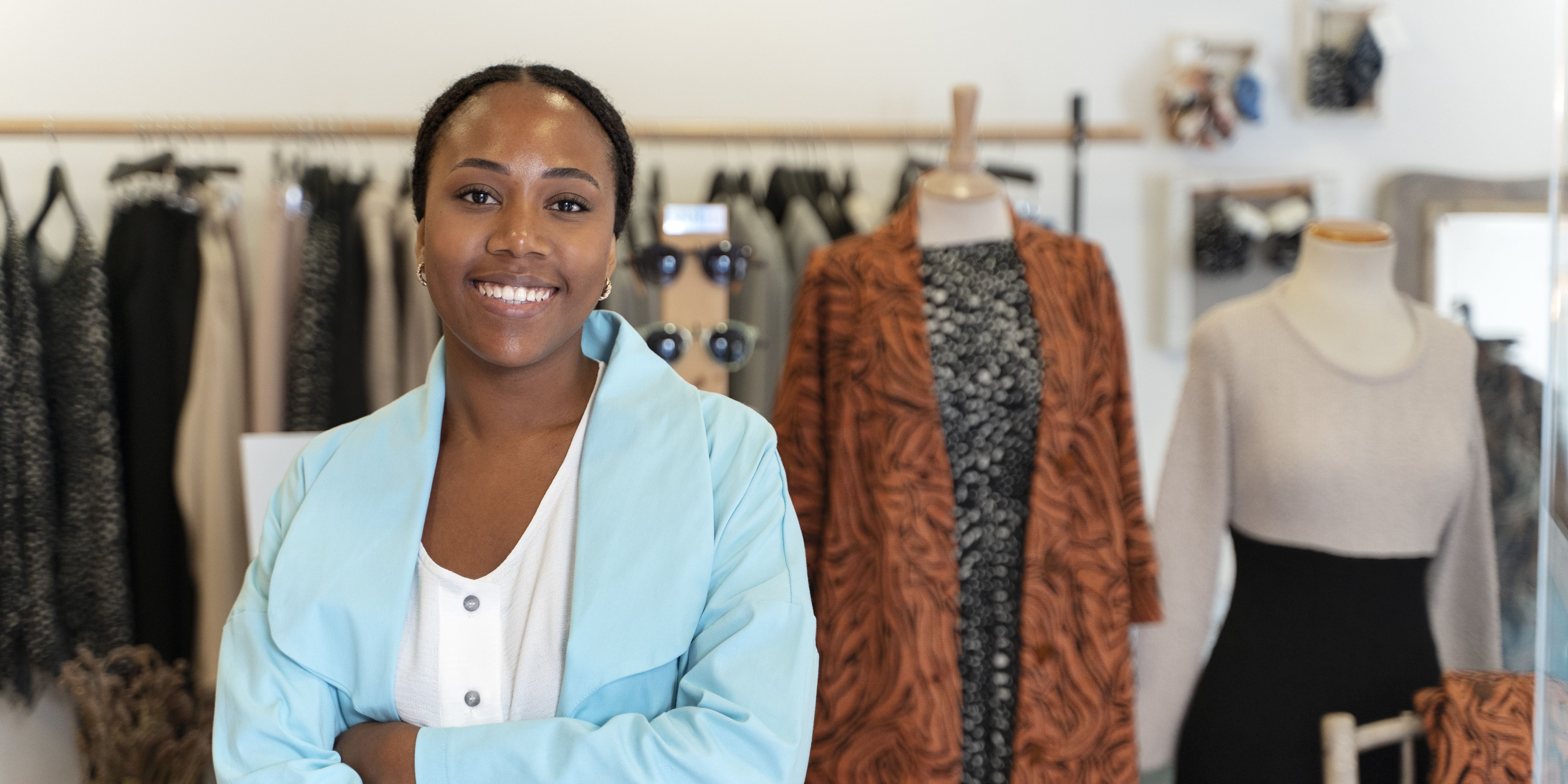Ghanaian female entrepreneur at market